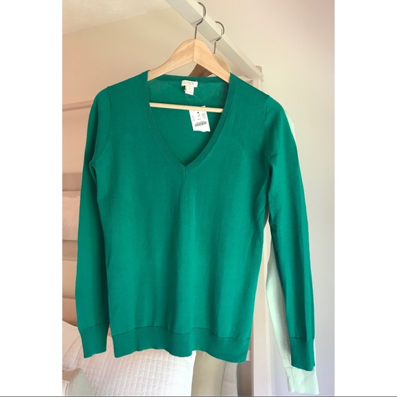 Green J Crew Sweaters XS - Picture 2 of 6